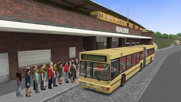 Интерфейс OMSI 2 Bus Simulator во время прохождения