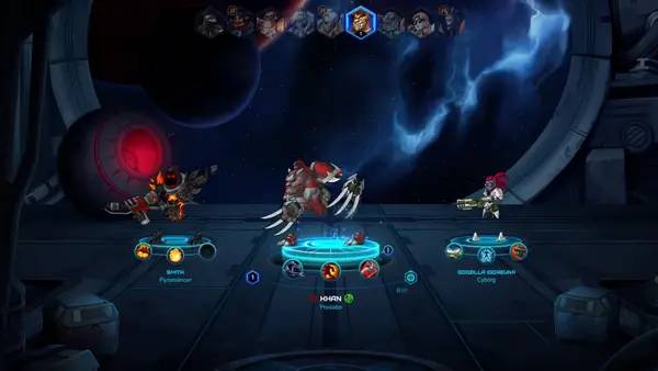 Интерфейс ONRAID во время прохождения