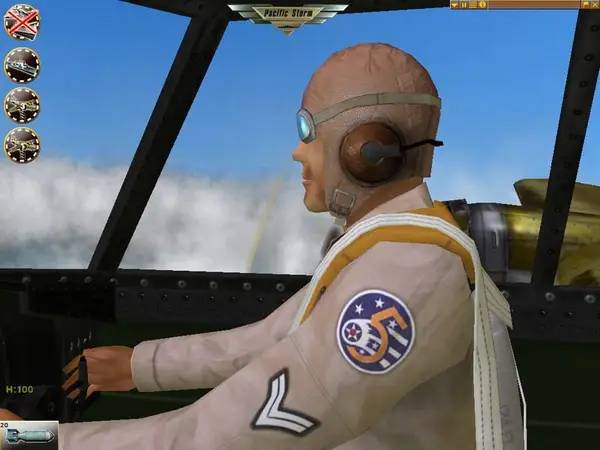 Интерфейс Pacific Storm во время прохождения