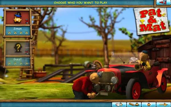 Интерфейс Pat and Mat во время прохождения