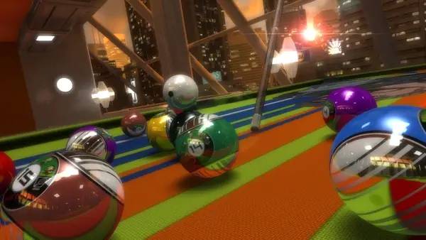 Интерфейс Pool Nation во время прохождения