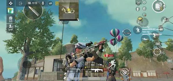 Интерфейс PUBG Mobile во время прохождения