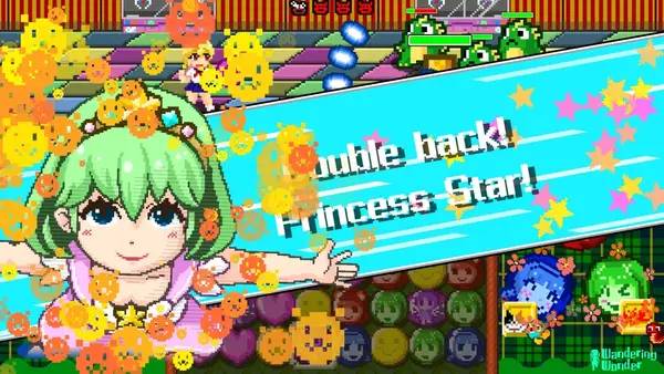 Интерфейс Puzzle Battler! Mirai во время прохождения