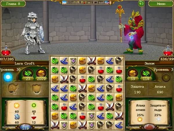 Интерфейс Puzzle Hero во время прохождения