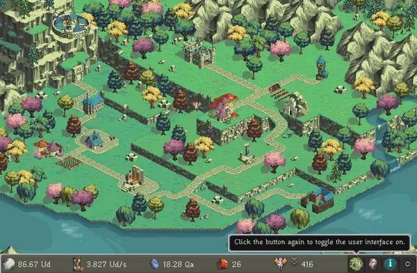 Интерфейс Realm Grinder во время прохождения