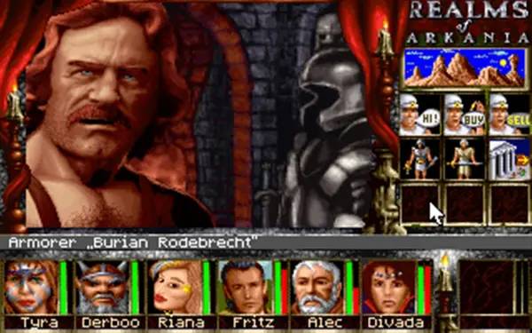 Интерфейс Realms of Arkania 3 - Shadows over Riva Classic во время прохождения