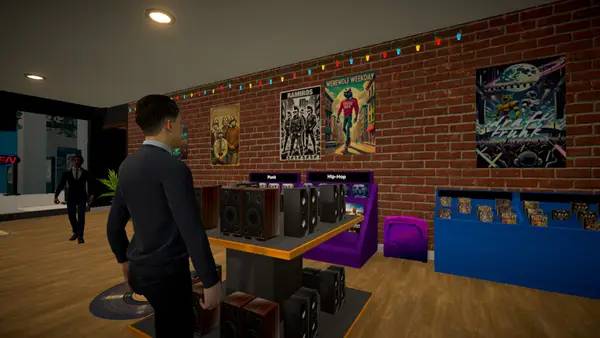 Интерфейс Record Shop Simulator во время прохождения