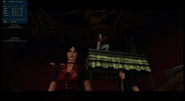 Интерфейс Resident Evil Code Veronica X HD во время прохождения