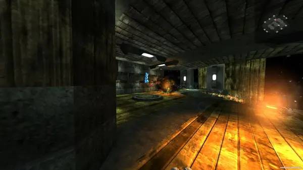 Интерфейс Rexuiz FPS во время прохождения