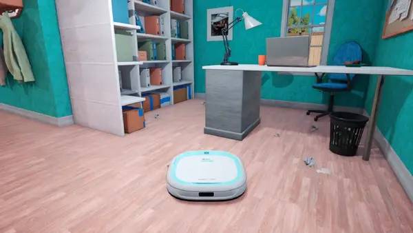 Интерфейс Robo Vacuum Simulator во время прохождения