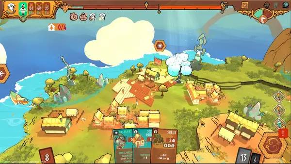 Интерфейс Roots of Yggdrasil во время прохождения