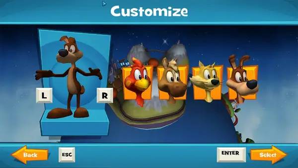 Интерфейс Scooby Doo! & Looney Tunes Cartoon Universe Adventure во время прохождения