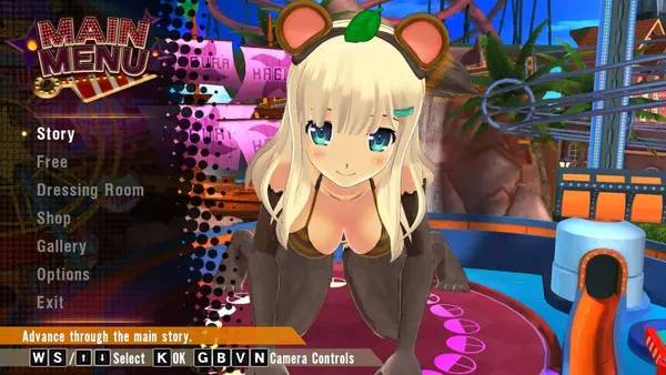 Интерфейс SENRAN KAGURA Peach Ball во время прохождения
