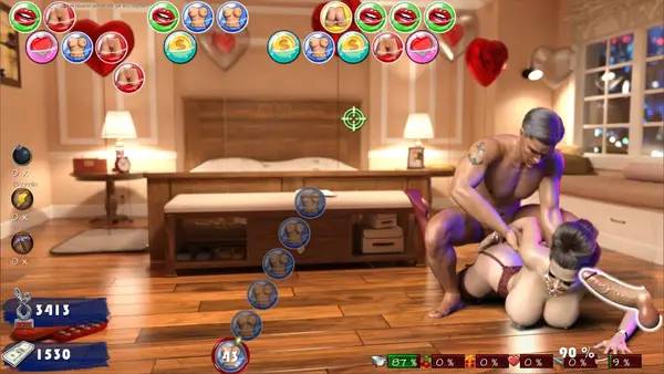 Интерфейс Sex Dating Trip во время прохождения