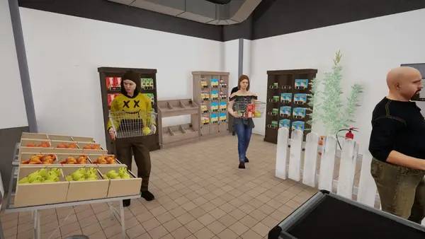Интерфейс Shop Simulator Supermarket во время прохождения