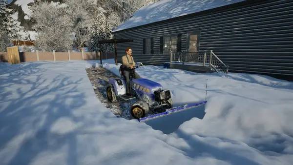 Интерфейс Snow Plowing Simulator во время прохождения