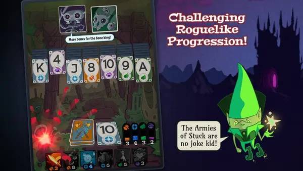 Интерфейс Solitairica во время прохождения