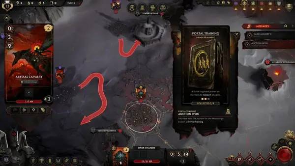 Интерфейс Solium Infernum во время прохождения