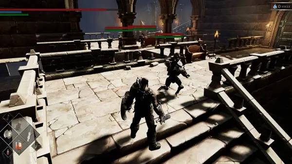 Интерфейс Soulsland во время прохождения