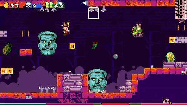 Интерфейс Soviet Jump Game во время прохождения