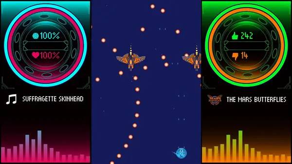 Интерфейс Space Haters во время прохождения