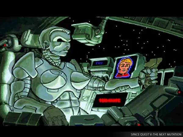 Интерфейс Space Quest 6  Roger Wilco in the Spinal Frontier во время прохождения