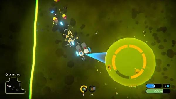 Интерфейс Space Scavenger во время прохождения