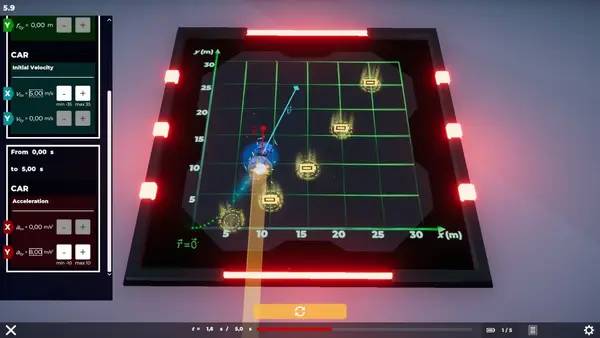 Интерфейс SPACE TOW TRUCK во время прохождения