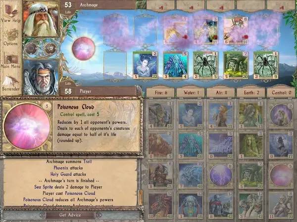 Интерфейс Spectromancer во время прохождения