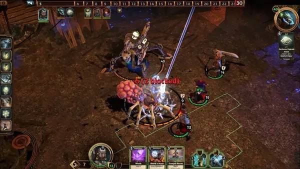 Интерфейс Spelldrifter во время прохождения