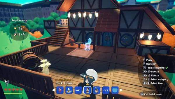 Интерфейс Squirreled Away во время прохождения