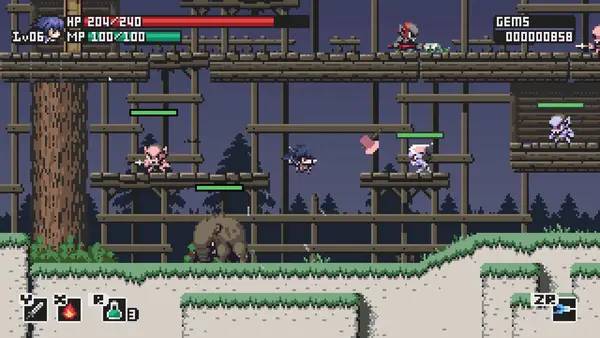 Интерфейс Steel Sword Story во время прохождения