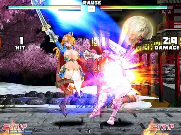 Интерфейс Strip Fighter 5 Chimpocon Edition во время прохождения