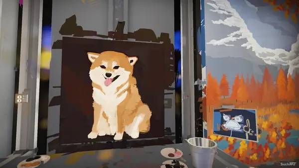 Интерфейс SuchArt Creative Space во время прохождения