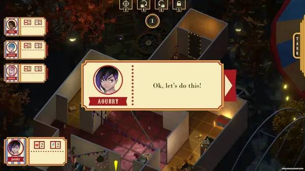 Интерфейс Summoning Circus во время прохождения