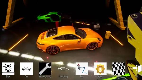 Интерфейс Super Drag Race во время прохождения