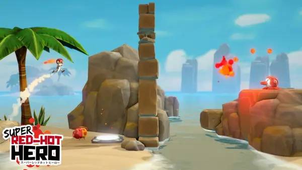 Интерфейс Super Red-Hot Hero во время прохождения