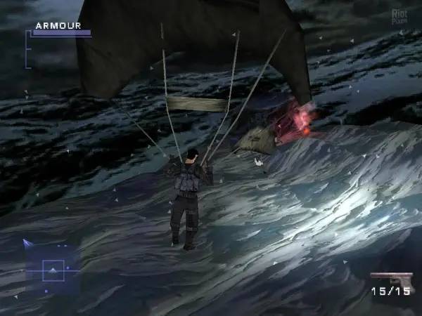 Интерфейс Syphon Filter 2 во время прохождения