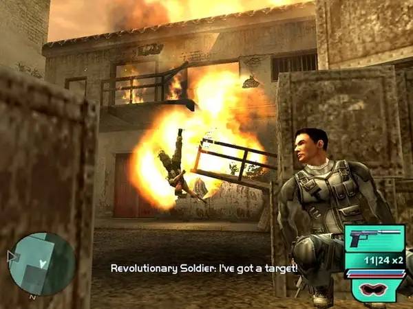 Интерфейс Syphon Filter  Dark Mirror во время прохождения