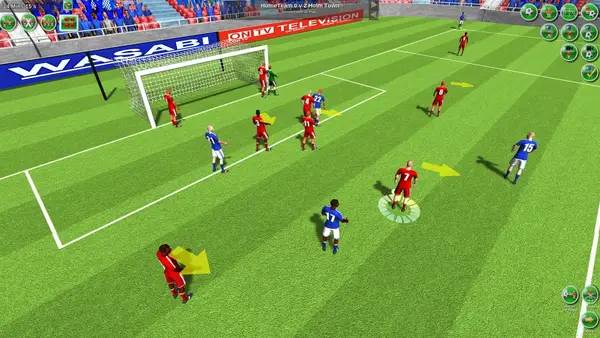 Интерфейс Tactical Soccer The New Season во время прохождения