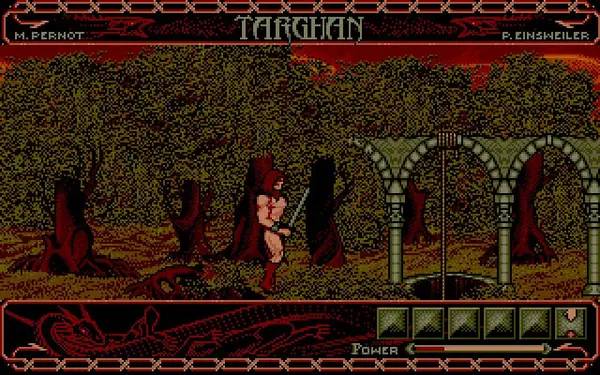 Интерфейс Targhan во время прохождения