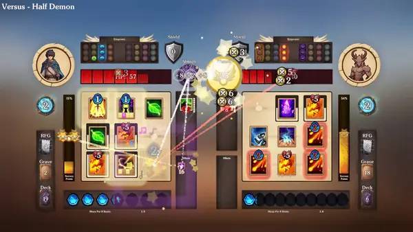 Интерфейс TechnoSorcery во время прохождения