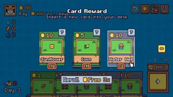 Интерфейс Terracards во время прохождения