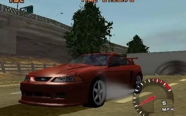 Интерфейс Test Drive 2002 во время прохождения