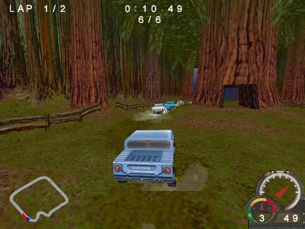Интерфейс Test Drive Off-Road 3 во время прохождения