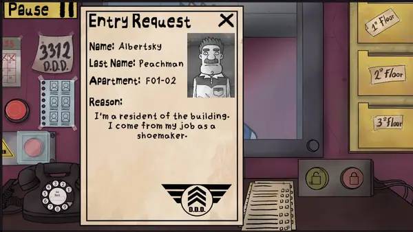 Интерфейс That's not your Neighbor во время прохождения