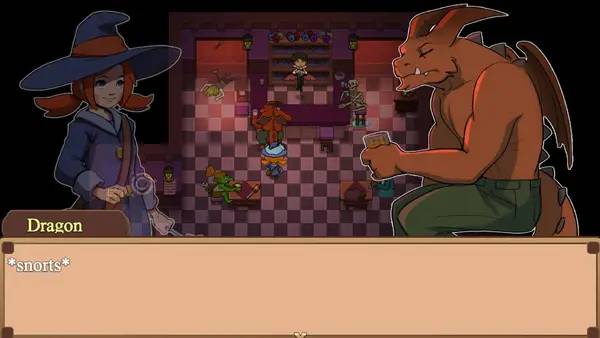 Интерфейс The Button Witch во время прохождения