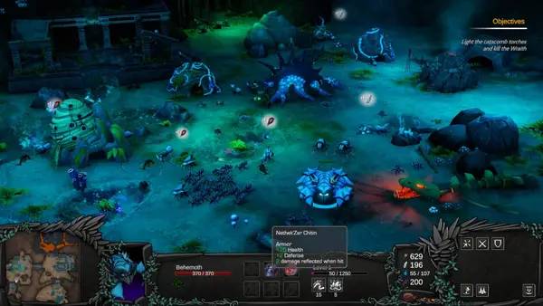 Интерфейс The Hive во время прохождения