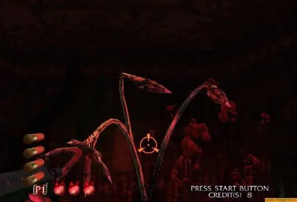 Интерфейс The House of the Dead 3 во время прохождения