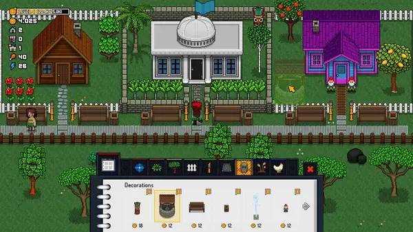 Интерфейс The Islander Town Architect во время прохождения